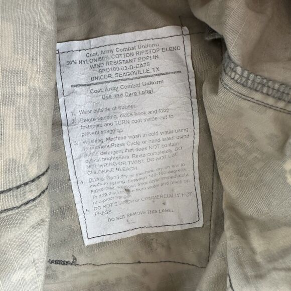 US Military ACU Army Combat Uniform Coat UCP Digital Camo Ripstop Small Reg - Picture 13 of 16